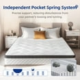 thumbnail image 2 of 10" Queen Mattress Memory Foam & Individual Pocket Spring Hybrid Mattress, Medium Firmness, Mattress in a Box, CertiPUR-US, 2 of 7