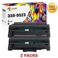 thumbnail image 2 of Toner Bank 2-Pack Compatible for DELL 1130 Toner Cartridge for Dell 330-9523 Work with 1135n 1130n 1135 1133 Printer Ink 2 * Black, 2 of 11