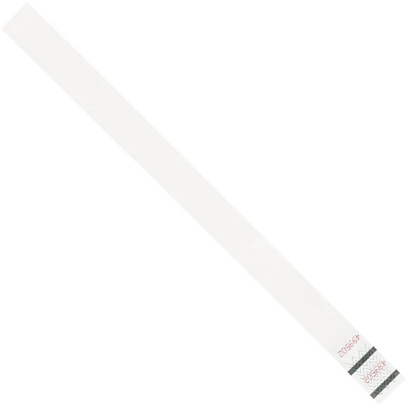 Tyvek Tyvek Wristbands, 3/4" x 10", White, PK500 WR101WH
