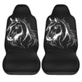 thumbnail image 2 of KAKALAD Horse Head 01 Car Accessories Seat Covers Set Vehicle Seat Covers Universal Front Seats Protector 2 Pcs, 2 of 9