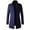 Navy, variant on SWSMCLT Men's Single Breasted Winter Overcoat Wool Blend Trench Coat Long Thigh Length Snow Coats Navy 42