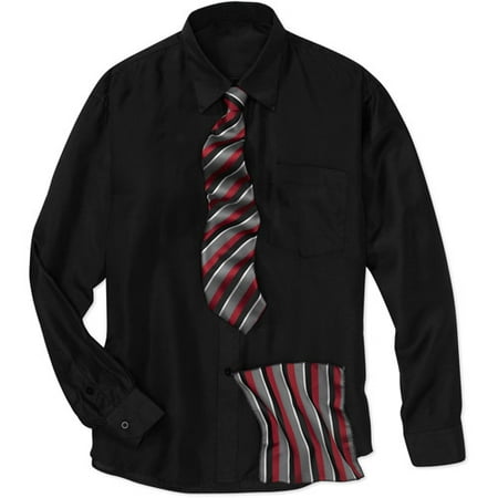 Big Men's Shirt, Tie and Handkerchief Box Set, Size 2 XL
