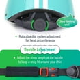 thumbnail image 4 of Mountalk Kids Bicycle Helmet, Shinny, Aqua Green, 4 of 8