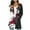Black-White, variant on SwiftWear Long Sleeve Long Cardigan with Pockets Women's Trendy Floral Print Wrap Relaxed Fit Cadigant Open Front Tops