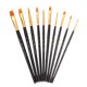 thumbnail image 1 of EeaseMX Juego de 10 pinceles de nailon para pintar, ideal para principiantes, profesionales y estudiantes (negro)., 1 of 8