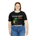 thumbnail image 4 of Amputee Humor TShirt “Turtle Finish Line V1” Crew Neck Funny Shirt, 4 of 5