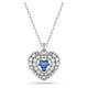 thumbnail image 1 of Collar con colgante Idyllia de Swarovski en forma de corazón y cristal azul, 1 of 5