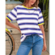 thumbnail image 5 of Camisetas de Corta con Bloques de Color A Rayas en Amarillo, y XL, 5 of 7