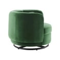 thumbnail image 2 of Modway Relish Upholstered Velvet Fabric Swivel Chair in Black/Emerald Green, 2 of 7