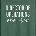 thumbnail image 3 of Instant Message - Director Of Operations Aka Mom - Women's Lightweight French Terry Long Sleeve Shirt, 3 of 6