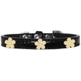thumbnail image 3 of Dog, Puppy  Pet Designer Croc Widget Collar, "Gold Flowers", 3 of 11
