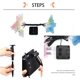 thumbnail image 5 of Luces de hadas con energía solar para exteriores, 12 luces LED de mariposa con energía solar, 8 modos Lámpara de hadas de animales Iluminación decorativa impermeable multicolor para jardín Balcón Cen TUNC Sencillez, 5 of 5