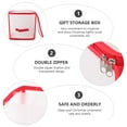 thumbnail image 5 of CIMAXIC christmas 1Pc Christmas Storage Box Foldable Container Multi-layers Box(Transparent Color),12.2"X12.2"X11.42", 5 of 5