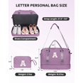 thumbnail image 3 of Bolso de fin de semana con iniciales Vogewood para adolescente con compartimento para zapatos, 3 of 7