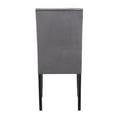 thumbnail image 3 of New Classic Furniture 37.75" Velvet & Wood Dining Chair in Gray (Set of 2), 3 of 6