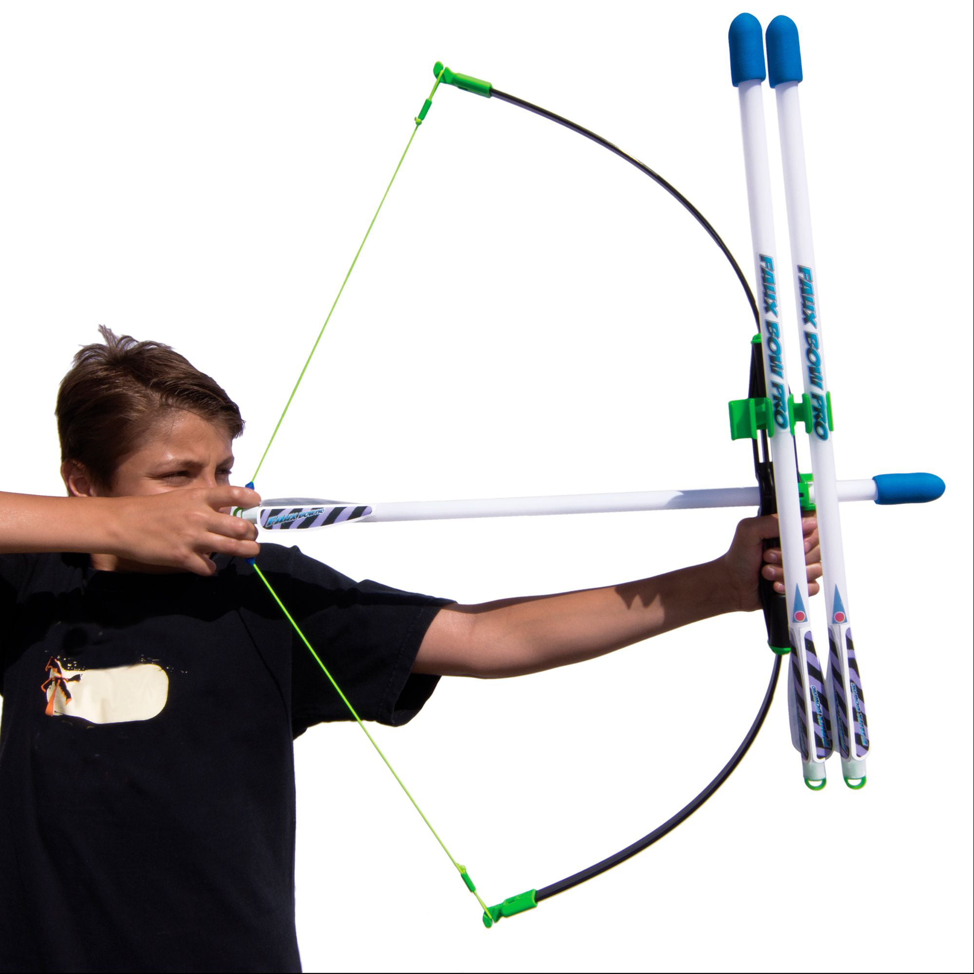 Marky Sparky Faux Bow Pro Shoots Over 200 Feet and Patented Arrow Archery Set for sale online 