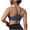 Blue, variant on Sports Bras for Women Racer Backs Stretch Scoop Neck Workout Yoga Gym Lingeries Bralette Coffee S