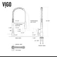 thumbnail image 6 of Vigo Vg02022k2 Laurelton 1.8 GPM 22" H Single Handle Single Hole Pre-Rinse Pull Down, 6 of 11