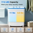 thumbnail image 5 of Yardi Yard 17.6 lbs Portable Washing Machine with Drain Pump-Blue, Portable Compact Tub Washing Machine, 5 of 9