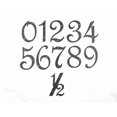 thumbnail image 4 of Spanish Rustic Hammered Wrought Iron Address Number 4 inch 0 (Black), 4 of 4