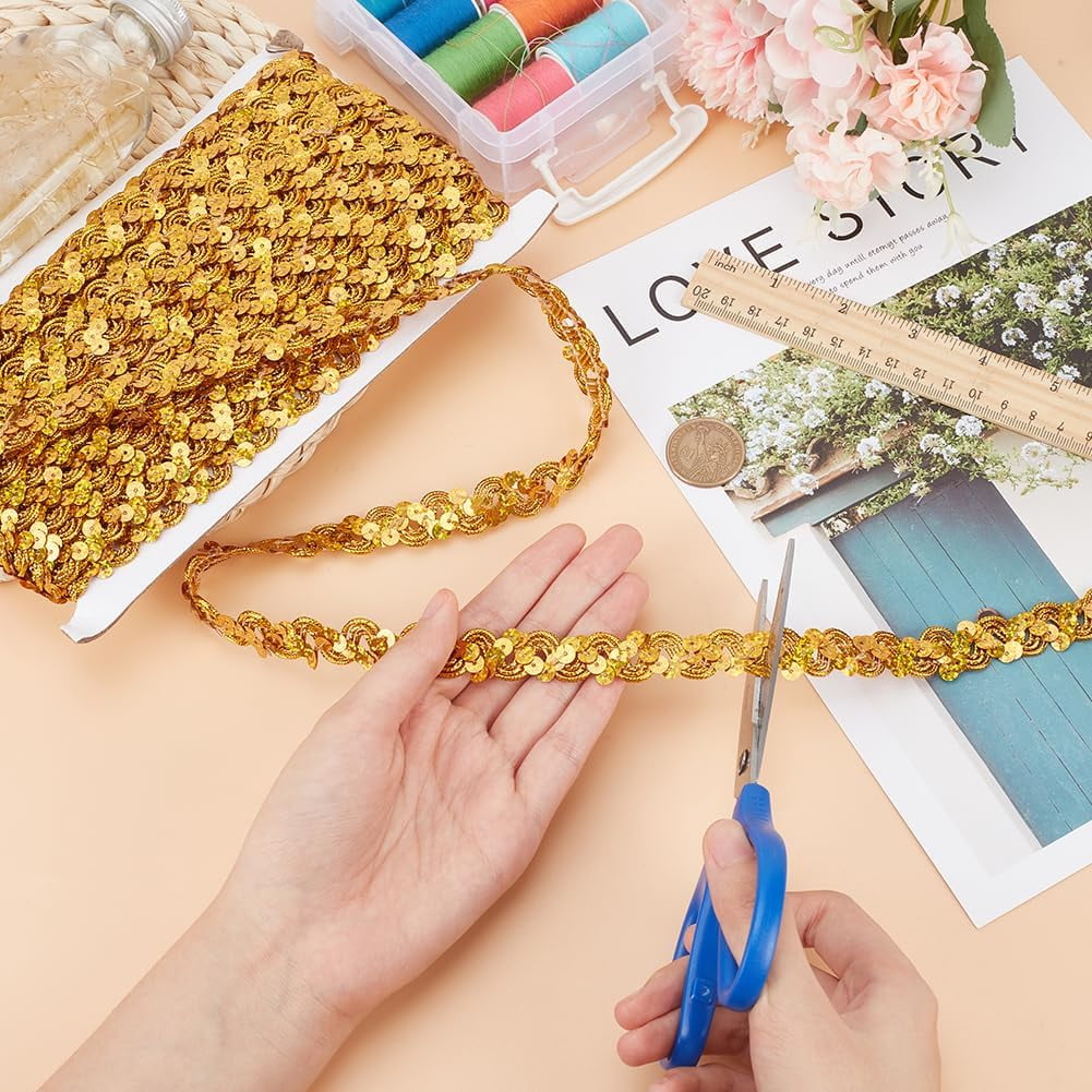 Sequin frill collar cut sew