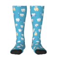 thumbnail image 1 of Wukai Cute Healthy Teeth for Contrast Color Stockings, Sports Fitness Adult Long Socks, Unisex, 1 of 6
