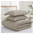 thumbnail image 5 of YOSITiuu - Mills Waffle Beige Fawn Comforter Set - Comforter + One Standard Pillow Case - Beige Fawn Waffle Weave - Comforter (68 x 88in.) and Pillow Case (26 x 20in.) - Cotton, 5 of 6
