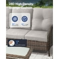 thumbnail image 6 of Bellefurn Patio Sofa Patio Furniture Sofa Set,Outdoor 3 Seater Couch with Coffee Table and Thick Cushions for Outdoor,Garden,Lawn,Backyard, 6 of 9