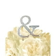 thumbnail image 2 of Unik Occasions Collection Rhinestone Wedding Cake Topper, Gold, 2 of 2