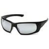 Black Frame/Silver Mirror Anti-Fog Lens