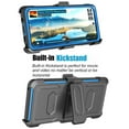 thumbnail image 2 of Takfox Case For Motorola Moto G Stylus 5G 2023,Shockproof Heavy Duty Rugged Locking Swivel Holster Belt Clip Kickstand Full Body Hard Shell Phone Cover Case,Blue, 2 of 7