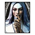 thumbnail image 2 of Wdftyju Bordado completo DIY lienzo estampado 11CT punto de cruz Weeping Nun Kit decoración de pared Wdftyju 6qs5dy3gm8ml3fc3, 2 of 9