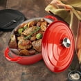 thumbnail image 6 of 4.5 QT Enameled Cast Iron Oval Dutch Oven with Lid, Nonstick Cookware for Baking, Braising, Roasting, and Cooking,Red, 6 of 9