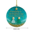 thumbnail image 2 of Tyidzon Christmas Tree Ornaments Sea Glass Friendship Christmas Decorations, Friendships Gifts for Friends Xmas Winter Party Hanging Decorations, 2 of 6