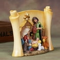 thumbnail image 6 of Dserfhy Christmas Manger Shed Statue Religious Nativity Scene Resin Stable Creche Figurine for Xmas Tabletop Decoration, 6 of 7