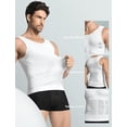 thumbnail image 4 of Wrong Duck 3 Pack Men’s Compression Shirt Slimming Body Shaper Tank Top, Tummy Control Workout Vest for Gym, Running, Training, 4 of 7