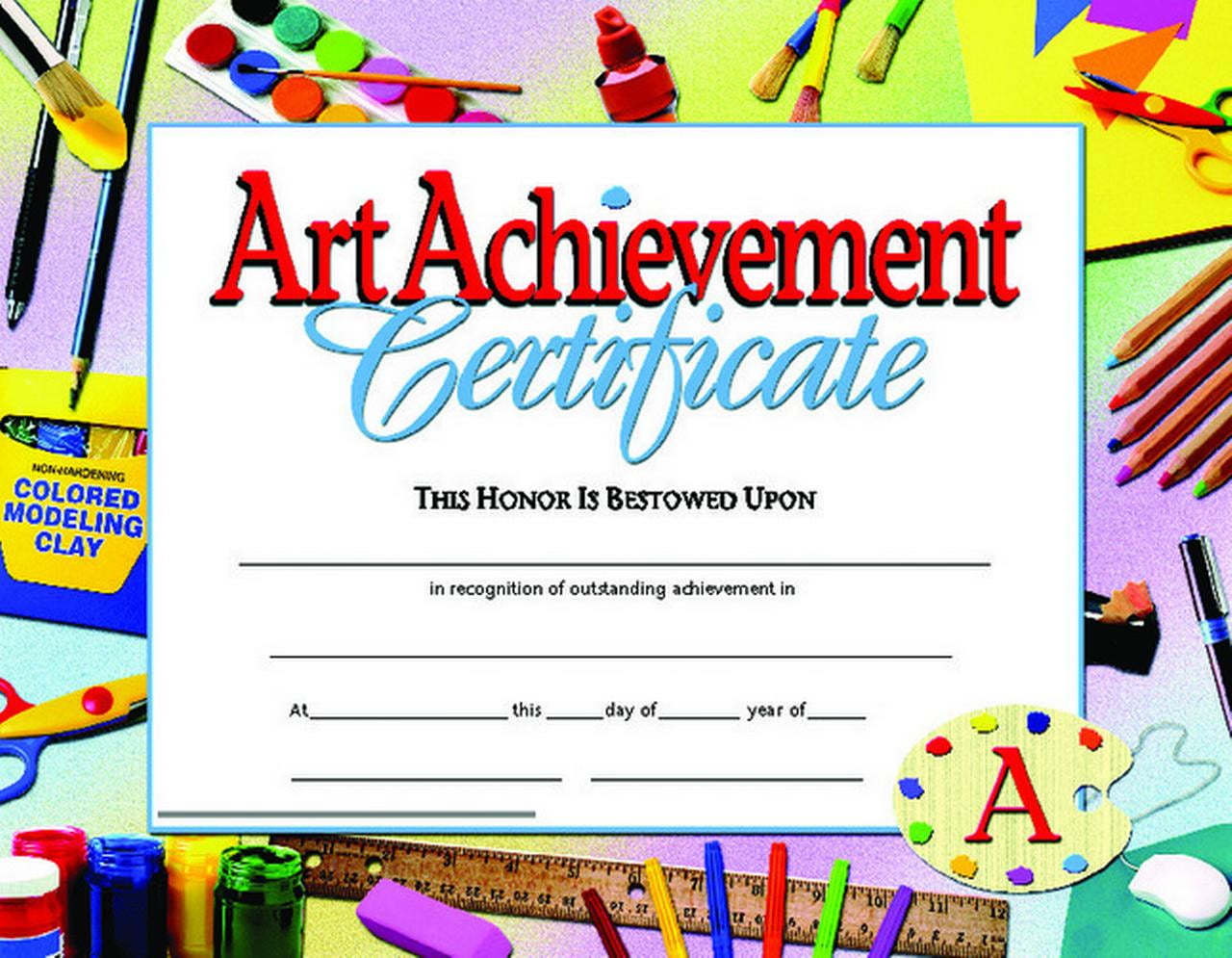 Hayes Art Achievement Certificate Style B, 11 x 8-1/2 inches, Pack of 30