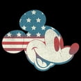 thumbnail image 2 of Men's Mickey & Friends Fourth of July Mickey Mouse Face Pull Over Hoodie Black X Large, 2 of 4