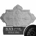 thumbnail image 3 of 29 1/8"H x 38 1/8"W x 1 3/4"P Cathedral Ceiling Medallion, Hand-Painted Black Pearl, 3 of 4