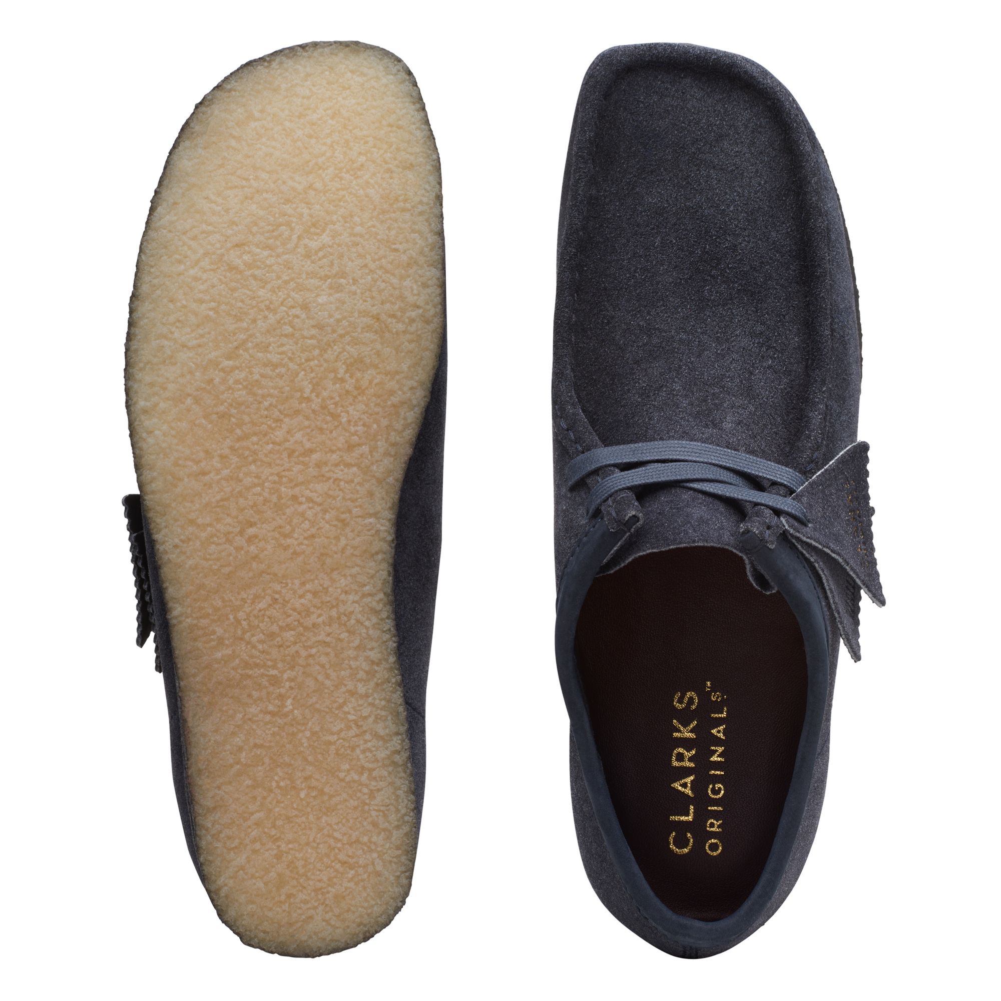 CLARKS ORIGINALS Wallabee Shoes Blue - Walmart.com