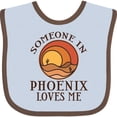 thumbnail image 3 of Inktastic Someone in Phoenix Loves Me Boys or Girls Baby Bib, 3 of 4
