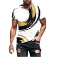thumbnail image 3 of DIOAZUD Men's Short Sleeve Graphic Tees Big and Tall Causal Tie Dye Shirts Loose Fit Crewneck T-Shirts Fashion Tee for Summer, 3 of 6