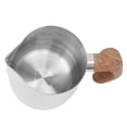 thumbnail image 1 of Milk Frothing Pitcher, 304 Stainless Steel Coffee Bar Espresso Machine Accessories, Coffee Tools Cup with Dripless , Handle, Inner Scale for Latte Art, Frothing Milk, Espresso, 1 of 8