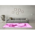 thumbnail image 3 of Ahgly Company Indoor Square Abstract Pink Modern Area Rugs, 4' Square, 3 of 4