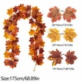 thumbnail image 3 of AYktou Fall Garland Maple Leaf, 5.7 Ft Lifelike 3 Colors Maple Leaf Hanging Vines Thanksgiving Garland, Artificial Rattan Fall Leaf Garlands for Autumn Home Wedding Fireplace Party Christmas, 3 of 7