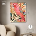 thumbnail image 5 of Whimsical Parrot Canvas Tropical Abstract Wall Art by Art Remedy, Gallery Wrapped, 30" x 36", 5 of 7