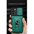 thumbnail image 3 of Case for Samsung Galaxy Note 20 5G with Card Holder, Heavy Duty Protection Phone Case with Magnetic Ring Kickstand Slide Camera Cover for Samsung Galaxy Note 20 4G/5G LJK Red, 3 of 12