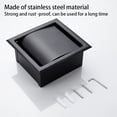 thumbnail image 4 of Toilet Paper Holder Stainless Steel Wall Mounted Tissues Box Waterproof Organizer Household Dispenser Square Container Roller, 4 of 8