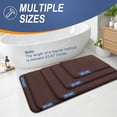 thumbnail image 5 of Thick Memory Foam Bath Mat Rug 24x16, Extra Soft Absorbent Bathroom Rug, Quick Dry Bath Mats, Non-Slip, Machine Washable Carpet for Bathroom, Tub and Shower, Home Decor Accessories, Beige, 5 of 7