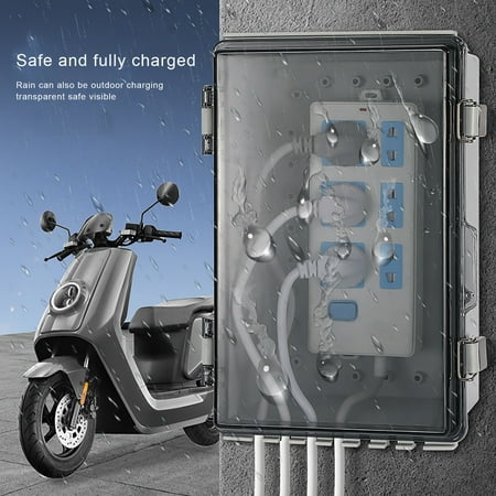 

IP65 Extra large outdoor cable safe box (29x19 x14cm) for protecting power strip